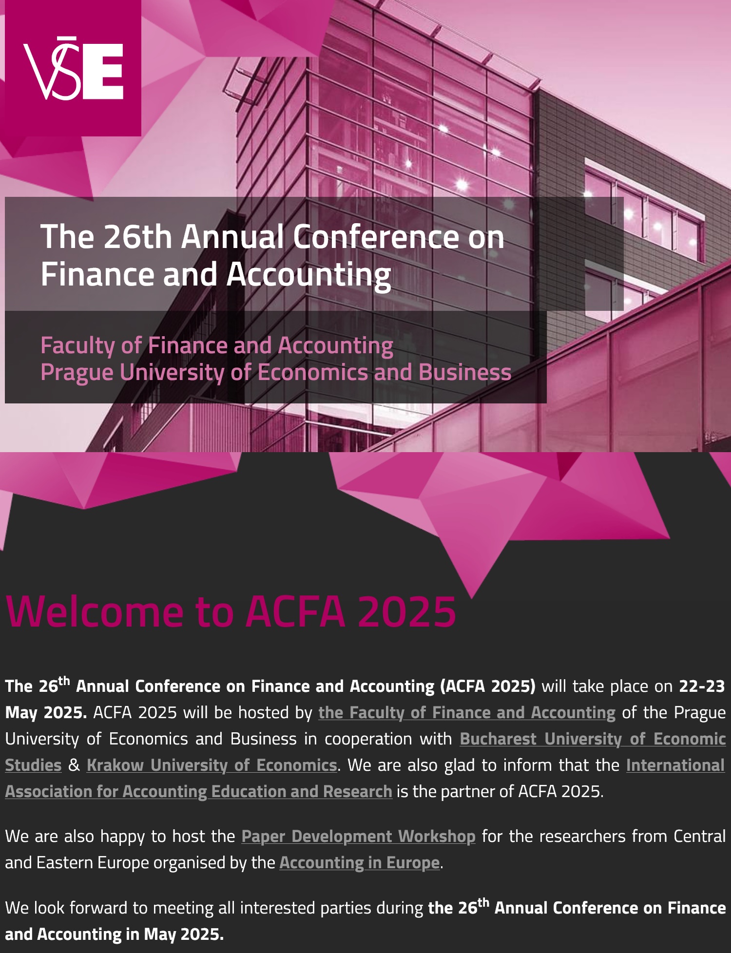 Conference ACFA 2025