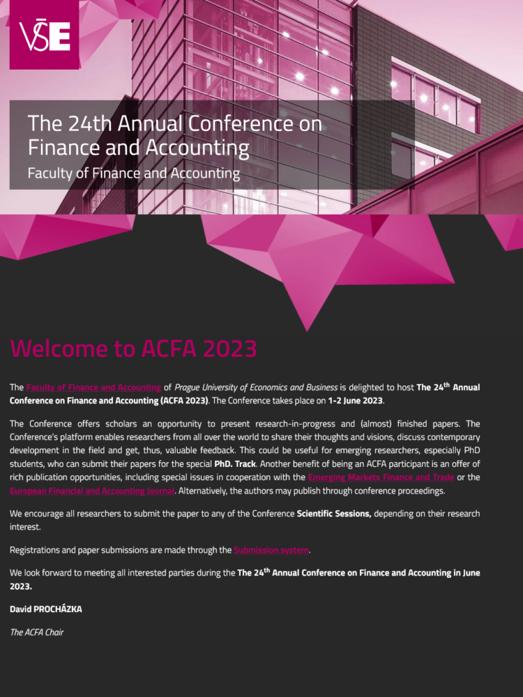 Konference ACFA 2023